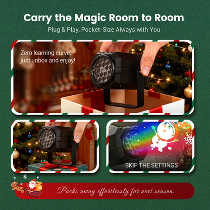 🎅Rotating LED Christmas Pattern Projector Light