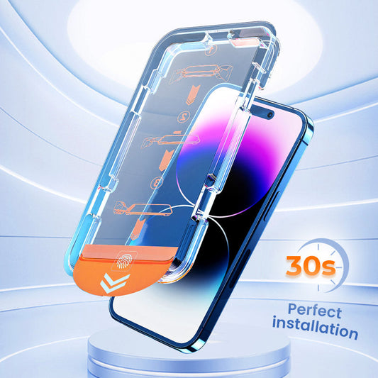 🔥BUY 1 GET 1 FREE🔥4K HD/Anti-Peeping Tempered Glass Screen Protector with Auto Dust-elimination Installation for iPhone
