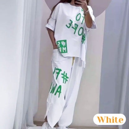 ⏳ Limited time 50% off! 💥Casual T-Shirt Two Piece Set（The more you buy, the higher the discount）
