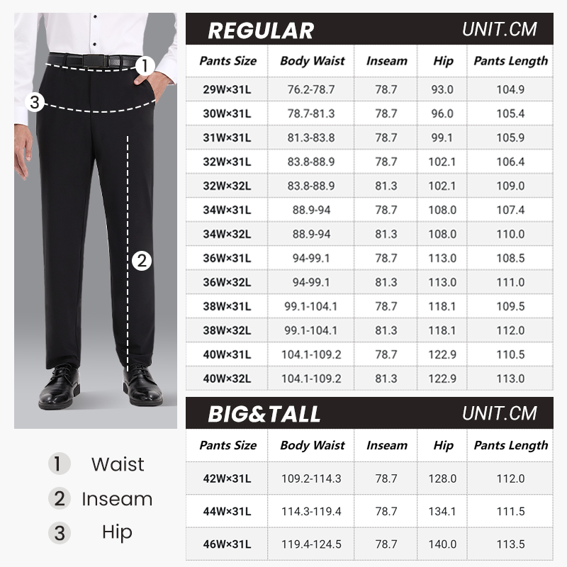 👑Fliwos® Men's  Stretch Iron-free Dress Pants