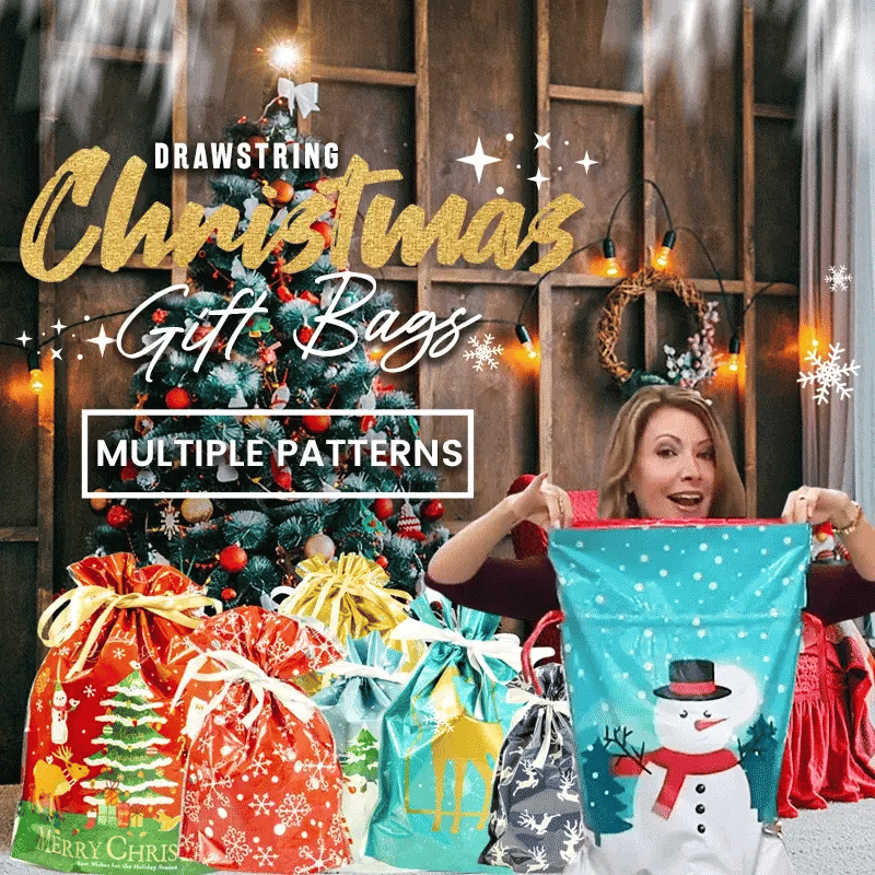Ready for Christmas!🎅Drawstring Christmas Gift Bags (Biodegradable)