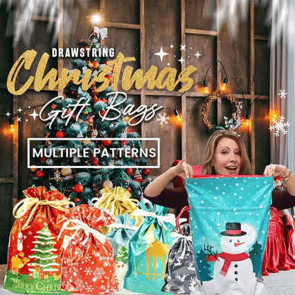 Ready for Christmas!🎅Drawstring Christmas Gift Bags (Biodegradable)
