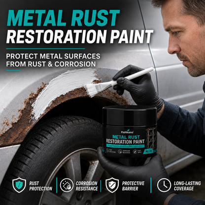 🛡️✨Metal Rust Protection Black Repair Paste – Restores rusty gates, railings & tools. Forms protective coating – no need to replace!
