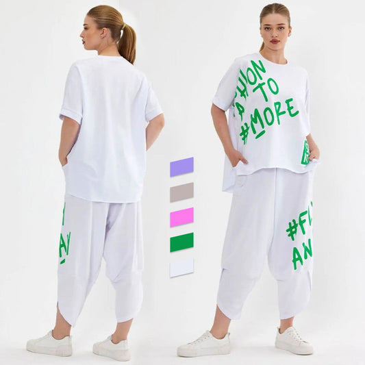 ⏳ Limited time 50% off! 💥Casual T-Shirt Two Piece Set（The more you buy, the higher the discount）