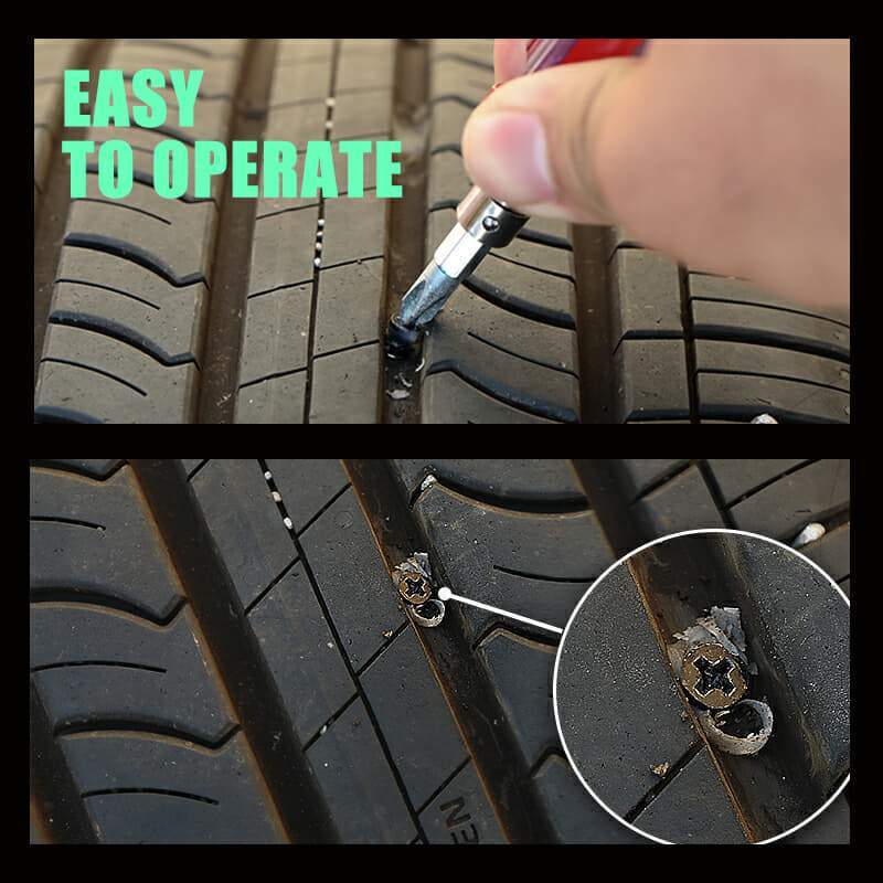 🚗 Vacuum Tire Mending Nail – Lossless & Efficient, Perfect Sealing & Easy to Operate – No Tire Disassembly Needed ✨