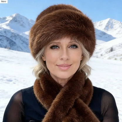 🔥Fluffy Fur Bucket Hat Warm Winter Hat + Free Matching Scarf