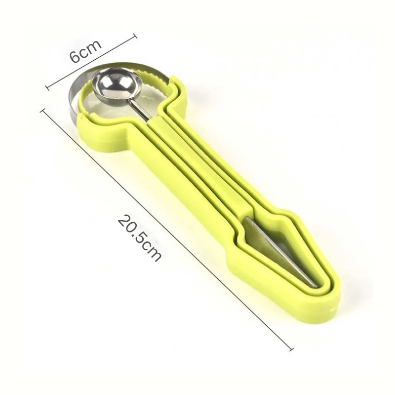 🍉3-in-1 Stainless Steel Melon Baller Scoop Tool Kit