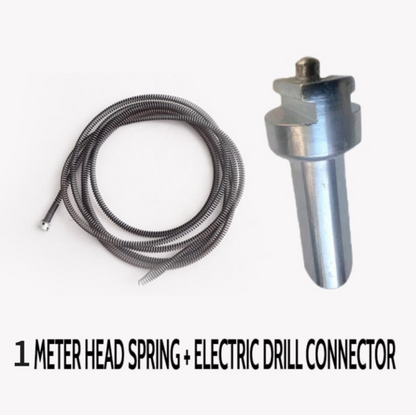 🎉 Electric Drain Cleaner Spring – Powerful Motor, Flexible Cable & Easy Storage 🛠️📦