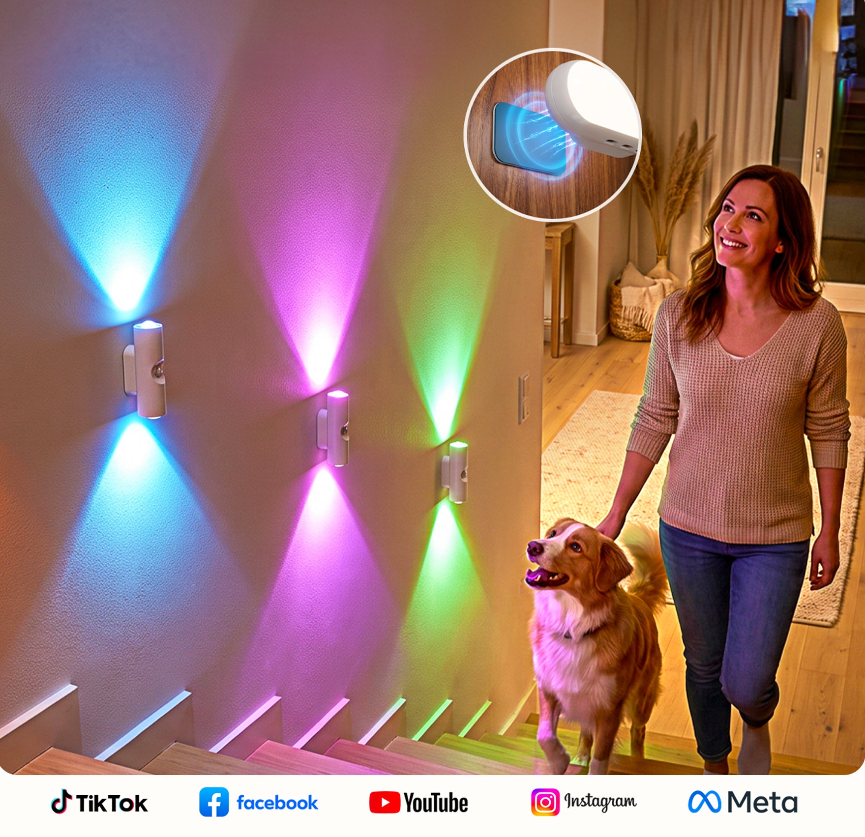 LED Motion Sensor Night Light