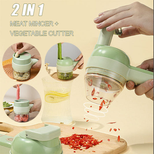 4‑in‑1 Handheld Electric Food Chopper