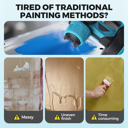 🎨 Wireless Electric Paint Sprayer | Cordless HVLP for Home DIY & Furniture | Fast, Even Coating Tool & Perfect Gift 🎄✨