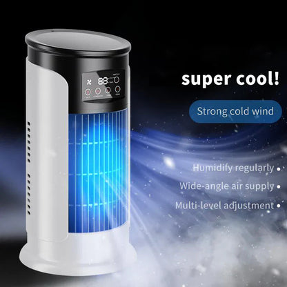 ❄️New Evaporative Air Conditioner - Compact USB Desk Fan, 300ml Tank Personal Cooler, Adjustable Speed Settings, Timer, Quiet, Portable Design Bedside | Small Room Cooling Fan For Home Travel Outd