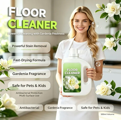 Quick-Drying Floor Cleaner with Gardenia Fragrance