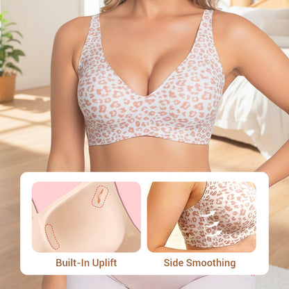💕Women’s Comfortable Wireless Bras Push Up Bralettes Seamless Tshirts Bras Deep V Everyday Bras