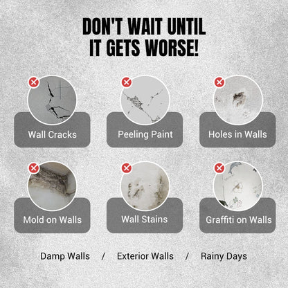 🛡Waterproof & Mildew-Resistant Wall Repair Paste🌿