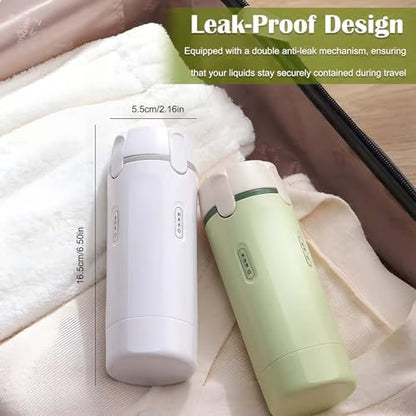 🧴4-in-1 Travel Dispenser Bottles – Leak-Proof, Refillable