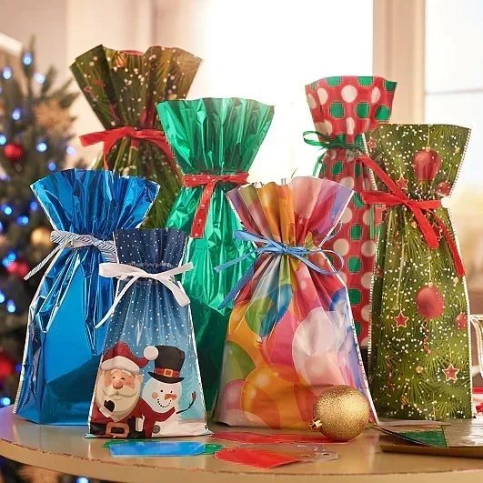 Ready for Christmas!🎅Drawstring Christmas Gift Bags (Biodegradable)
