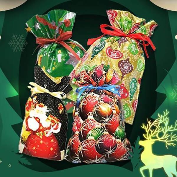 Ready for Christmas!🎅Drawstring Christmas Gift Bags (Biodegradable)