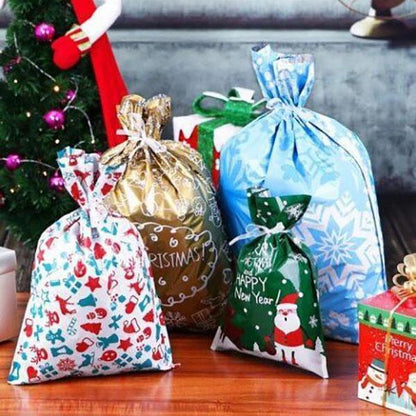 Ready for Christmas!🎅Drawstring Christmas Gift Bags (Biodegradable)
