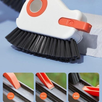 🔥Window Track Cleaning Brush Detachable Door & Window Sill Scrubber, Glass Corner Cleaner, Durable Plastic Ledge Gap Cleaner for Living Room, Bedroom, Kitchen