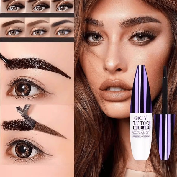 ✨Easy-to-peel eyebrow gel – waterproof and sweatproof, suitable for all skin types