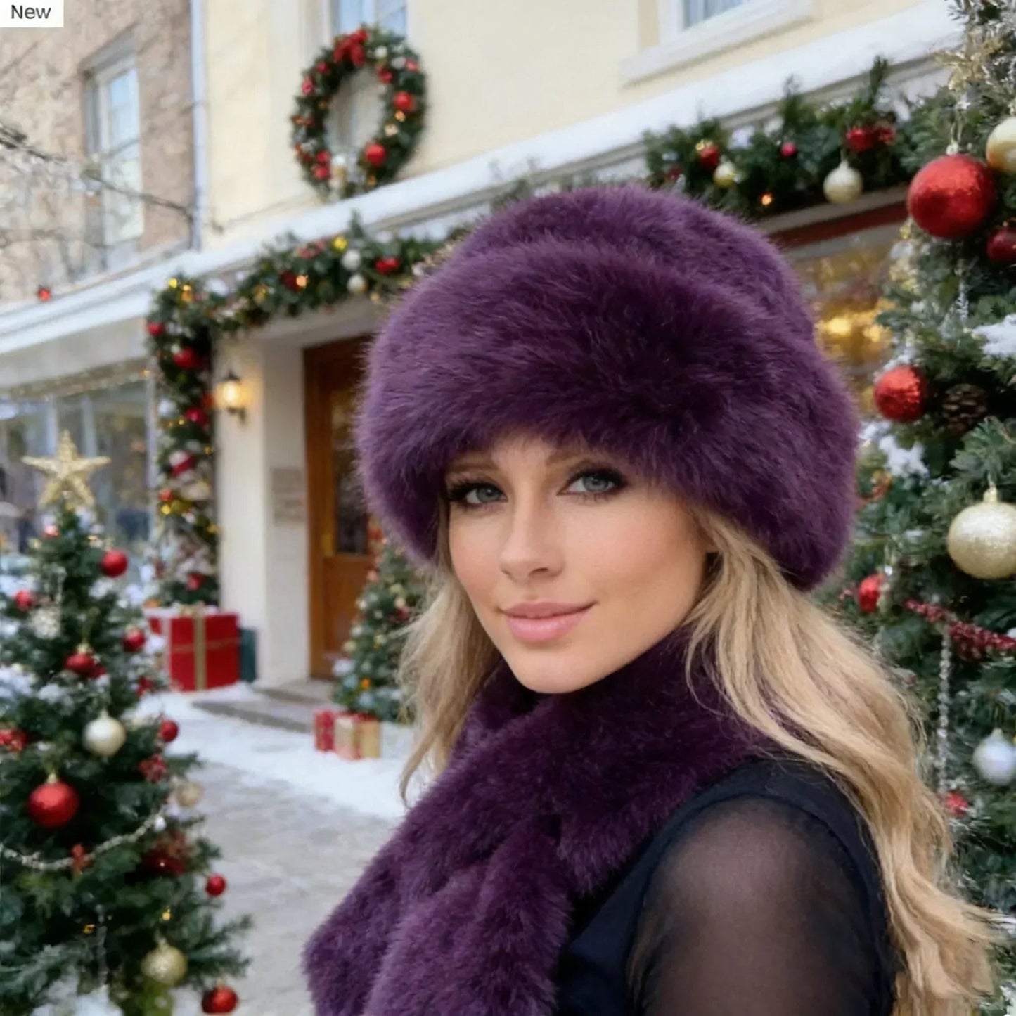 🔥Fluffy Fur Bucket Hat Warm Winter Hat + Free Matching Scarf