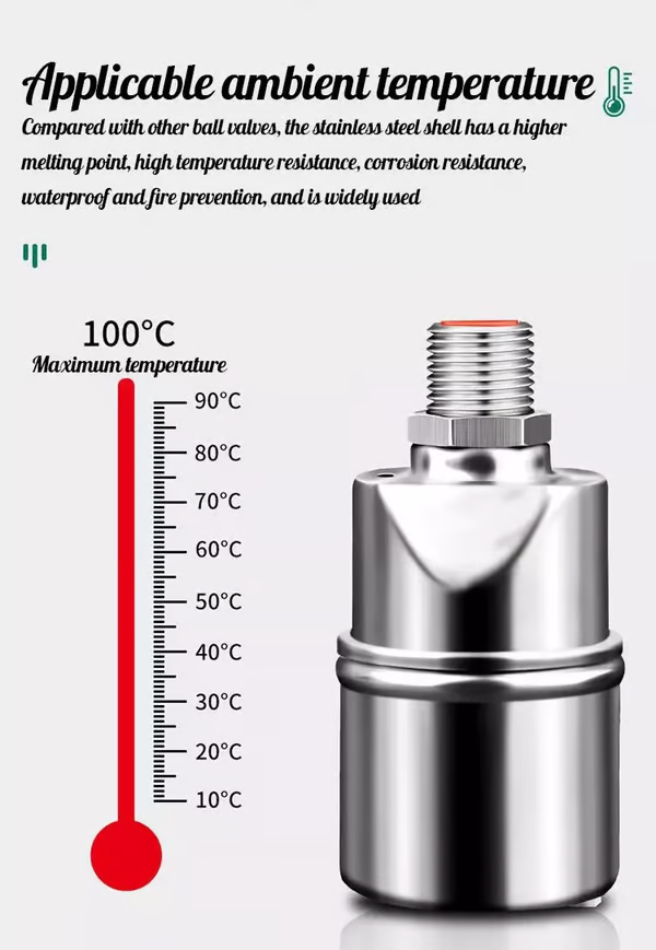 ✨304 Stainless Steel Fully Automatic Water Level Control Float Valve