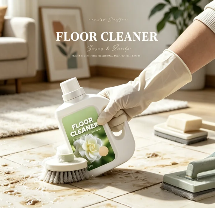 Quick-Drying Floor Cleaner with Gardenia Fragrance