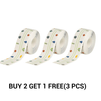 Bath Sealant Strip Self Adhesive 1/2/3 Rolls Caulk Tape White Waterproof Seal for Toilet Bathtub Shower Sink Wall Corner Kitchen with Sealing Tool 3.2m Length 38mm Width