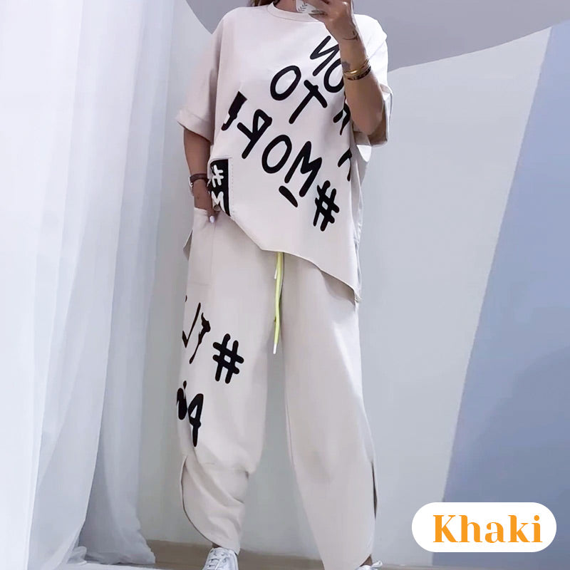 ⏳ Limited time 50% off! 💥Casual T-Shirt Two Piece Set（The more you buy, the higher the discount）