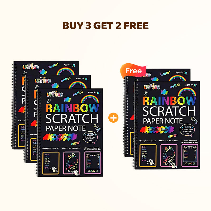 Creative Rainbow Scratch Art Notebook