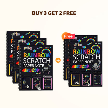 Creative Rainbow Scratch Art Notebook