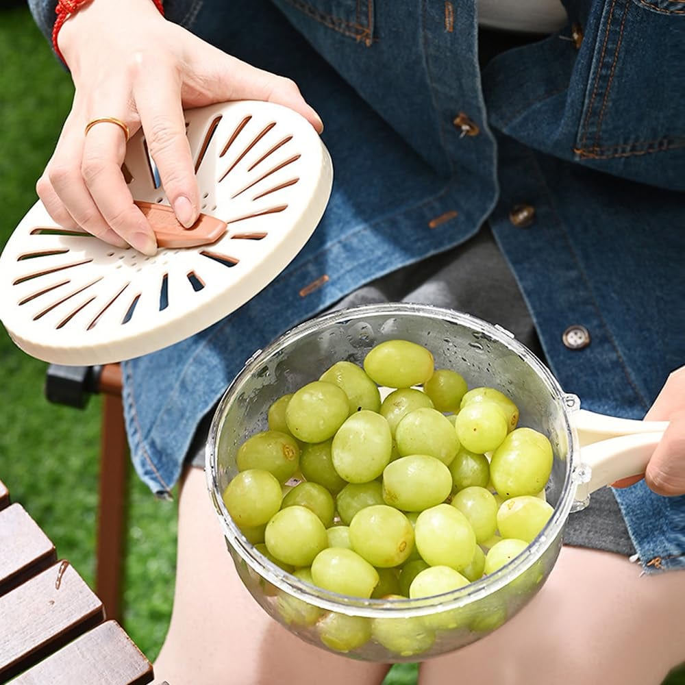 🔥Hot Sale 50% Off🔥New Draining Basket With Lid💧🍎