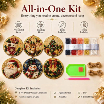 Christmas DIY Painting Hanging Ornaments Set