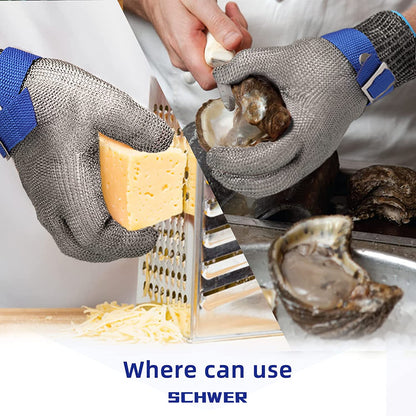 🧤 50% OFF NOW! 🥩 Stainless Steel Mesh Glove – Highest A9 cut level – Perfect for butchers & chefs – no more knife accidents! 🔪🚫