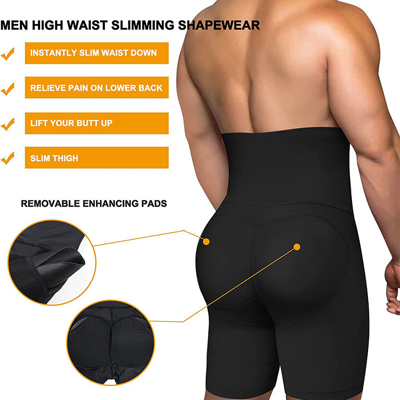 Men's High-Waisted Butt Lifter Shapewear