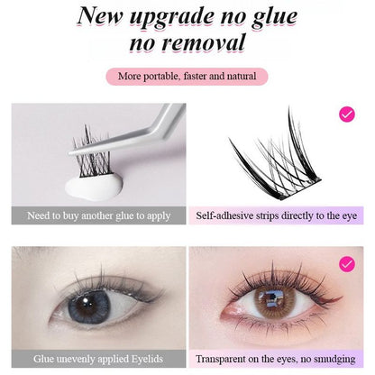 Waterproof Glue-free Realistic False Eyelashes💕