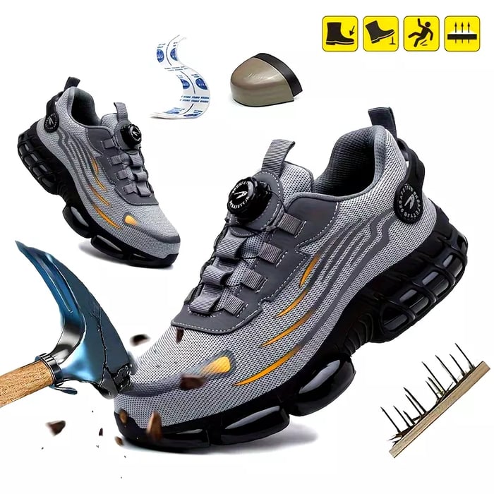 🔥New Arrival🔥Knob Anti-Smash Anti-Slip Safety Sneakers