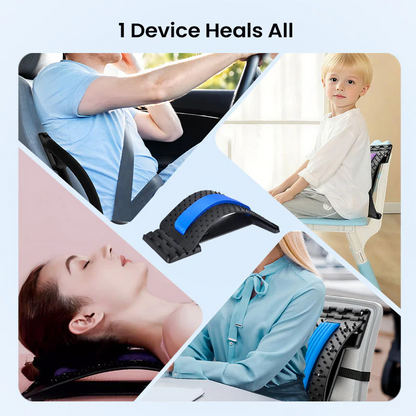 🧘‍♂️✨Magnetic Lumbar Stretcher – Acupressure Massage, Portable Design & Relieves Back Pain