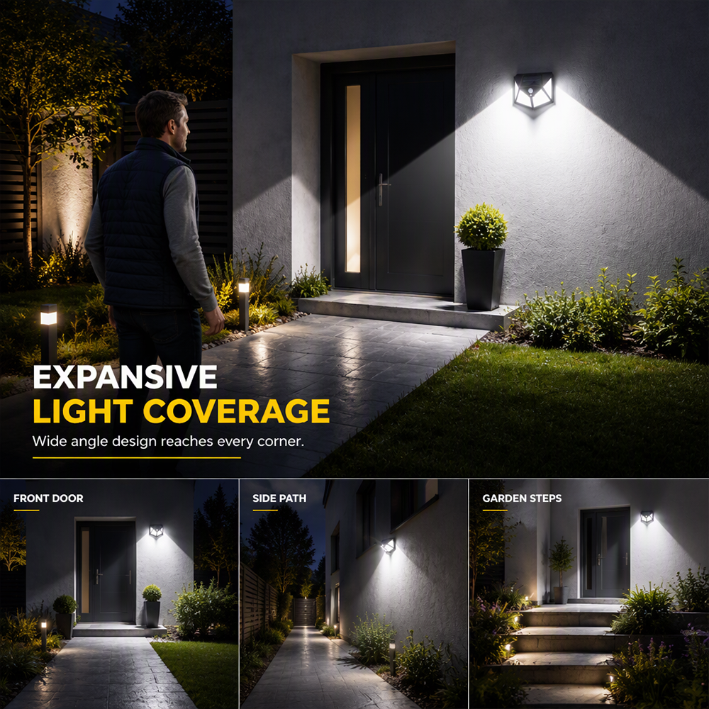 Motion Sensor Solar Lights – Bright Outdoor Lighting