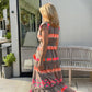 💕What should I wear tomorrow?💕Women's Loose V-Neck Vintage Stripe Pattern Sleeveless Dress