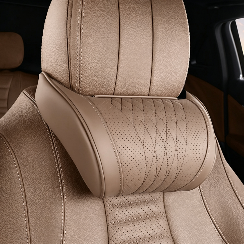 🚗💤 Drive in Comfort! Premium Memory Foam Car Neck Support Pillow