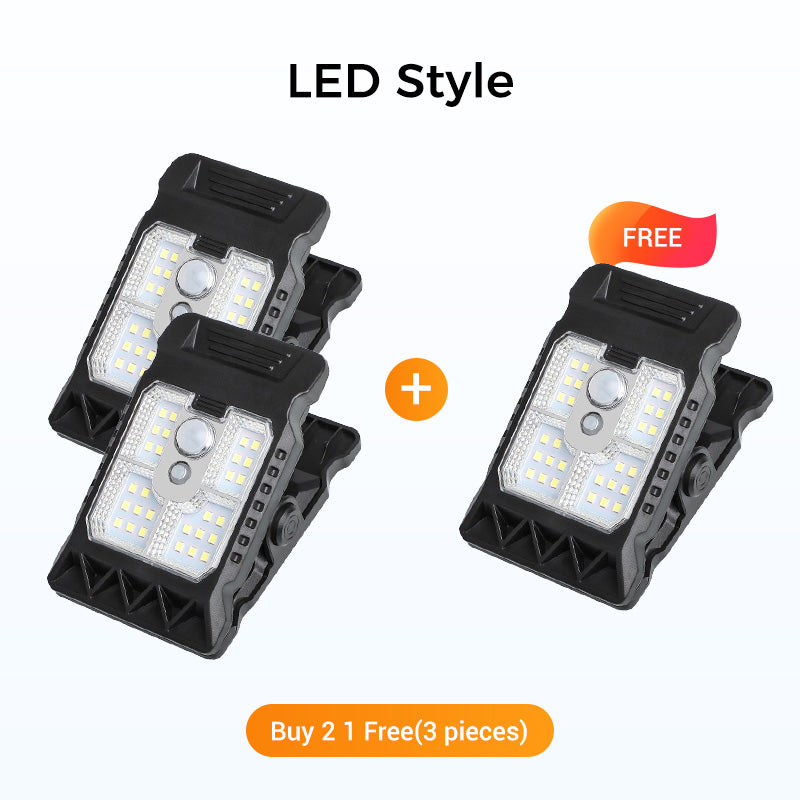 Outdoor Solar Clip Light with Motion Sensor