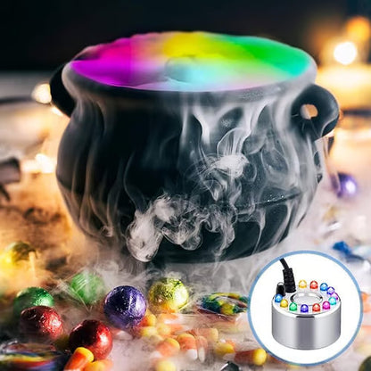 💨 12-LED Ultrasonic Mist Maker Fogger – Creates cool mist & colourful light – Perfect for humidifiers, fountains or Halloween decor – runs quietly in water 💧✨