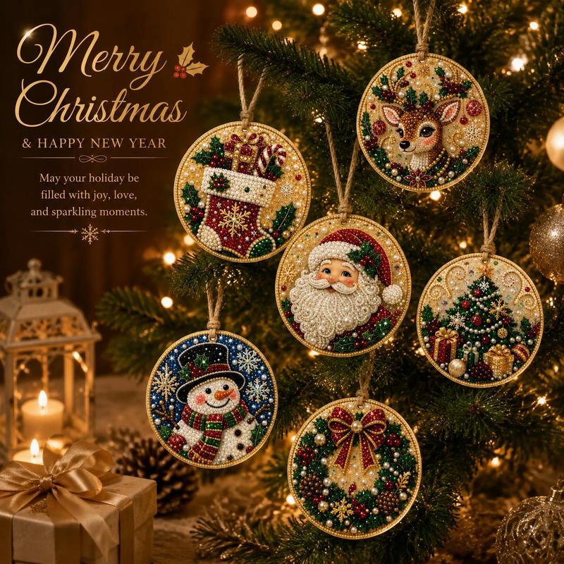 Christmas DIY Painting Hanging Ornaments Set