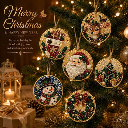 Christmas DIY Painting Hanging Ornaments Set
