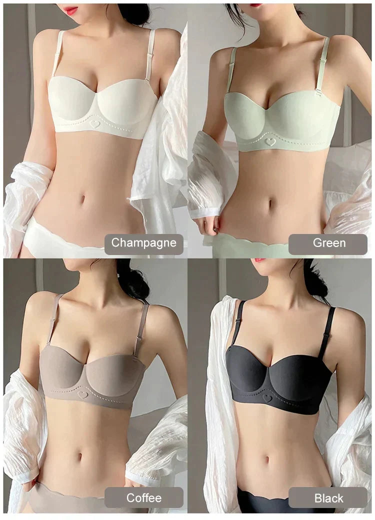 💃✨(Half Cup with Heart) Women's Seamless Underwear