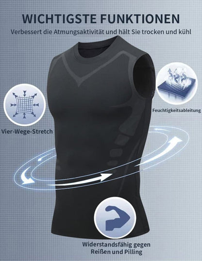 💎 50% OFF! Ionic Shaping Vest – Cooling compression, smooths belly & love handles. Invisible under shirts. Feel confident again! 💪✨