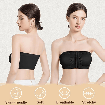 🎁Prime Day Sale 49% OFF🔥Plus Size Strapless Front Buckle Breathable Bra