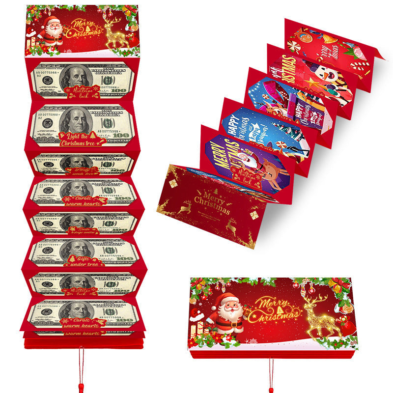 ❄️Summerfresh 50% OFF!🎄Fold-Out Christmas Money Gift Card – Make Cash Feel Like a Real Present